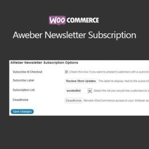 WooCommerce Aweber Newsletter Subscription 3.8.0
