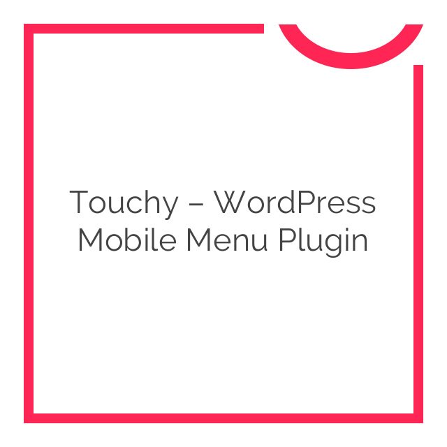 touchy wordpress mobile menu plugin 3.2