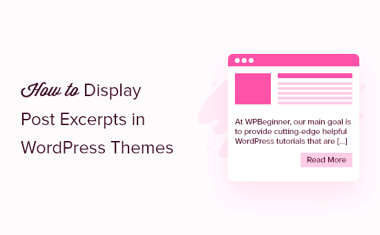 display post excerpts in WordPress theme og