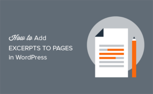adding Excerpts to pages