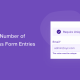 how to limit the number of wordpress form entries