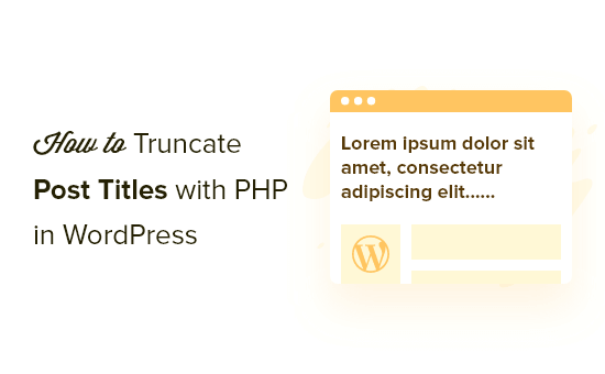 truncate WordPress post titles with php og